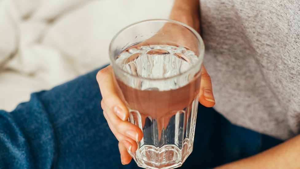 a cup of water