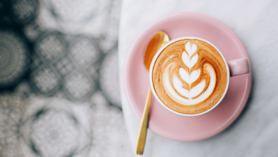 a close up of a coffee cup