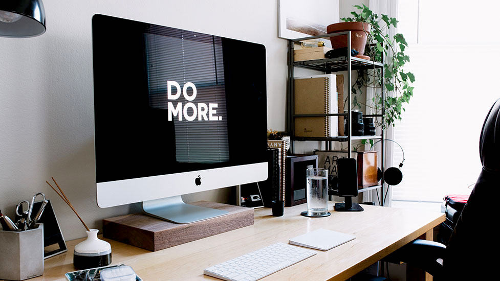 a desktop computer monitor sitting on top of a desk