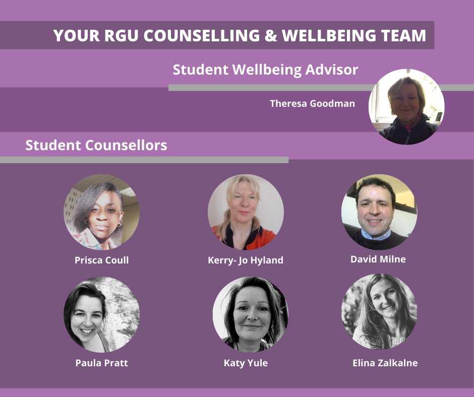 thumbnail photos of the Counselling team