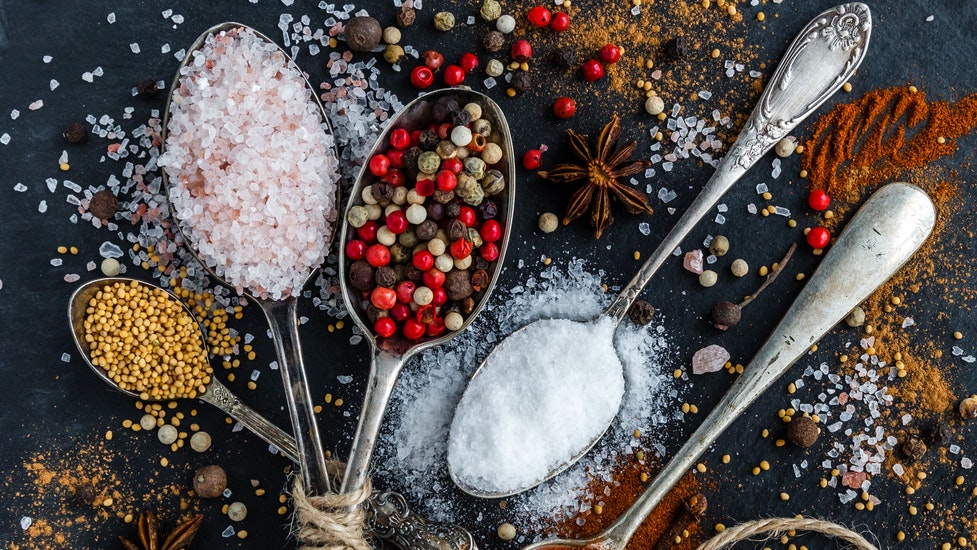 spices on spoons