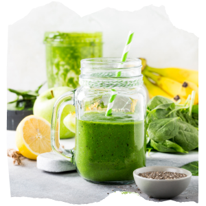 a green smoothie