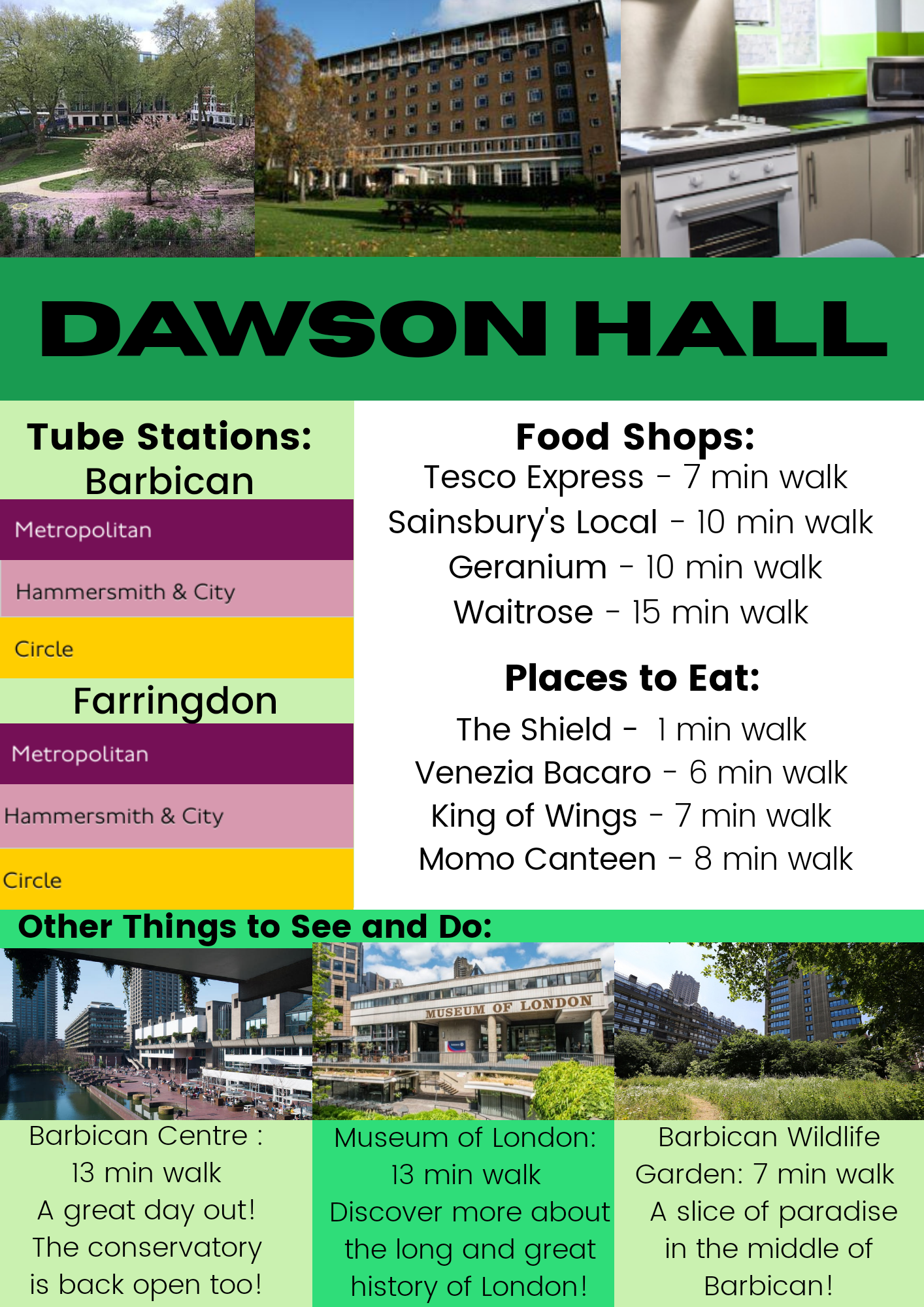 Dawson Hall leaflet