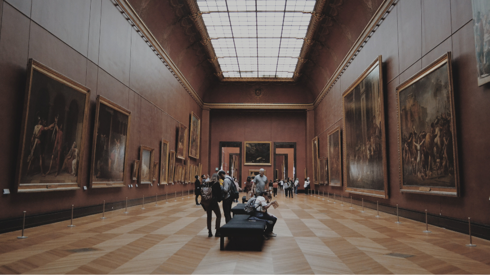 a room in a museum