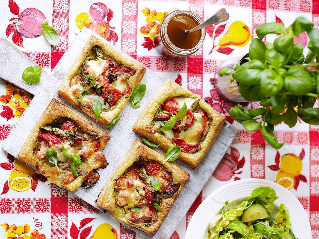 a plate of food on a table