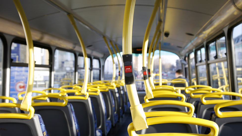 a yellow train car sitting on a chair