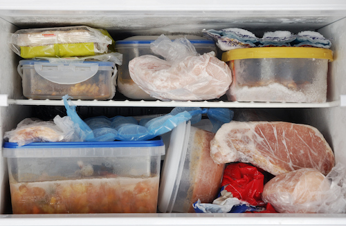 leftovers in freezer