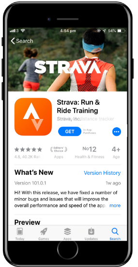 a screenshot of the Strava app on a cell phone