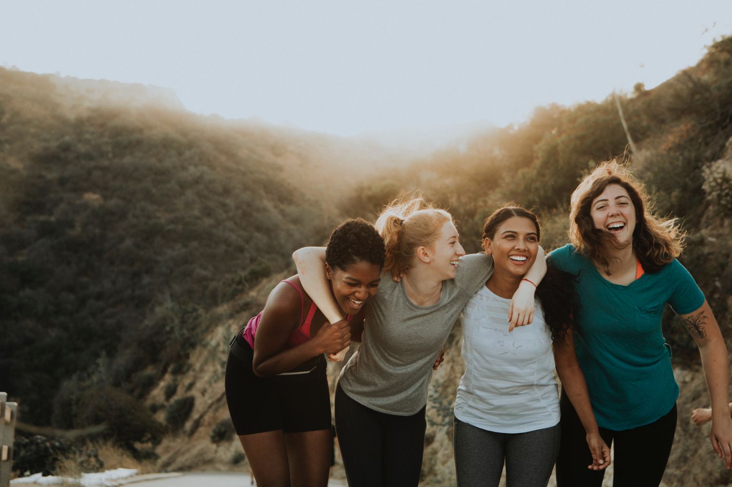 a group of people posing for the camera